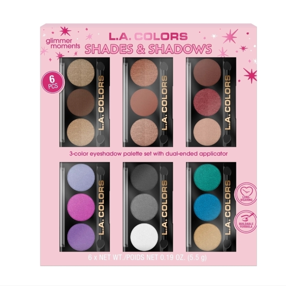L.A. Colors Glimmer Moments 6-Color Eyeshadow Palette